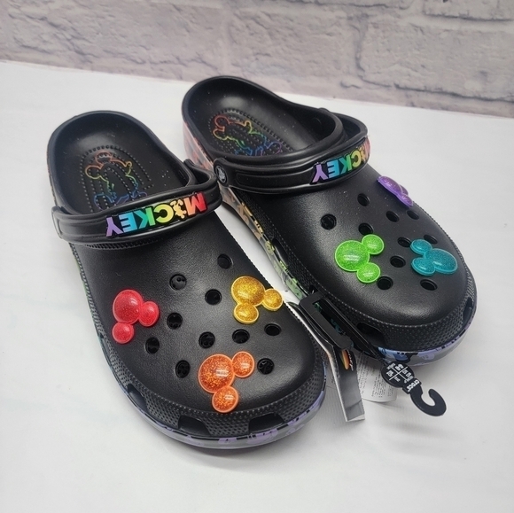 CROCS Other - Crocs X Disney Rainbow Pride Celebration Mickey Mouse Classic Clog Size 13